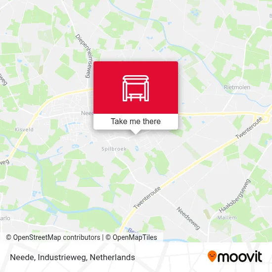 Neede, Industrieweg Karte