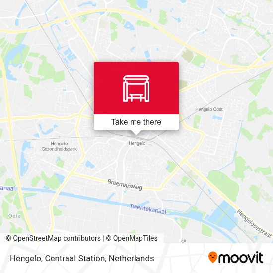 Hengelo, Centraal Station map