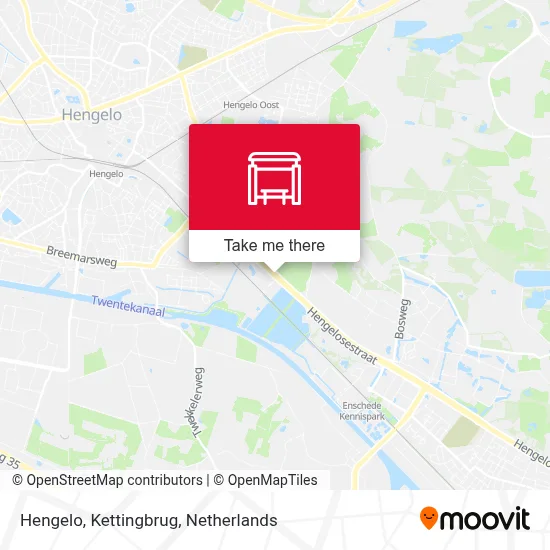 Hengelo, Kettingbrug Karte