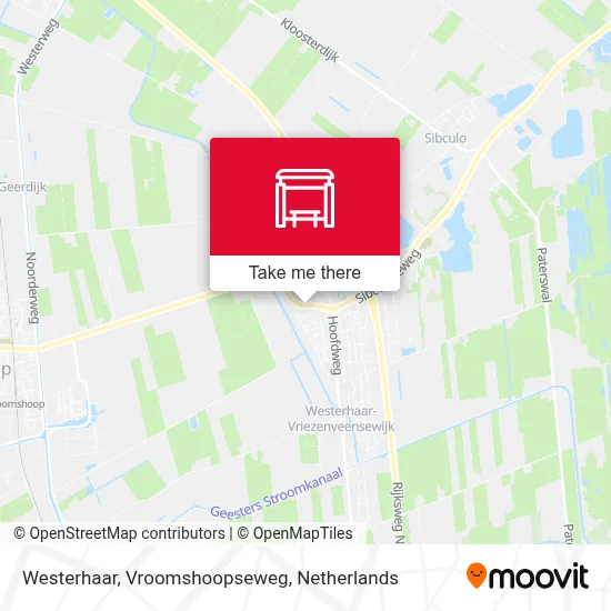 Westerhaar, Vroomshoopseweg Karte