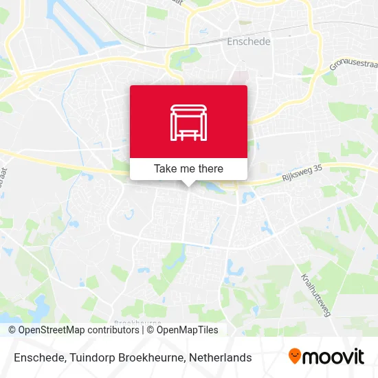 Enschede, Tuindorp Broekheurne map