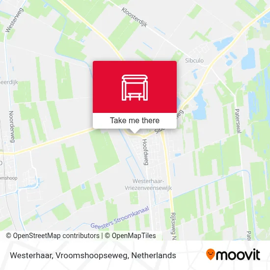 Westerhaar, Vroomshoopseweg Karte