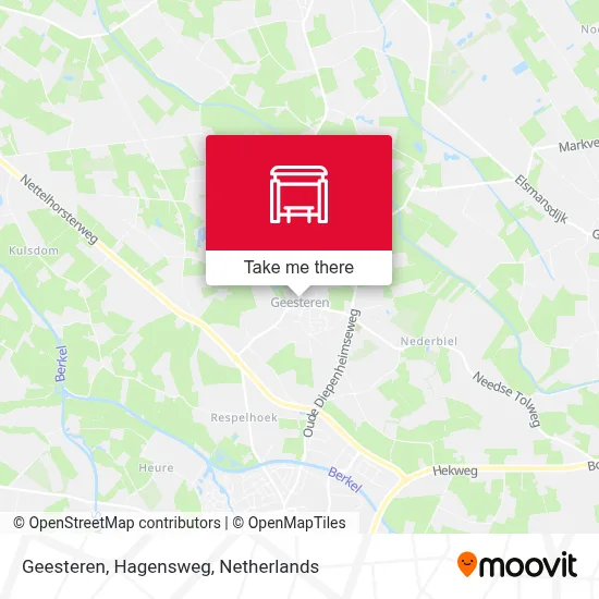 Geesteren, Hagensweg map