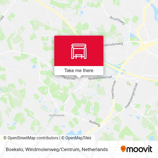 Boekelo, Windmolenweg/Centrum map