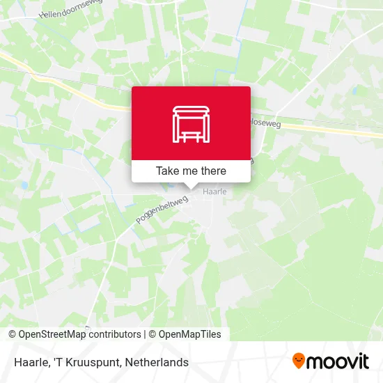 Haarle, 'T Kruuspunt Karte