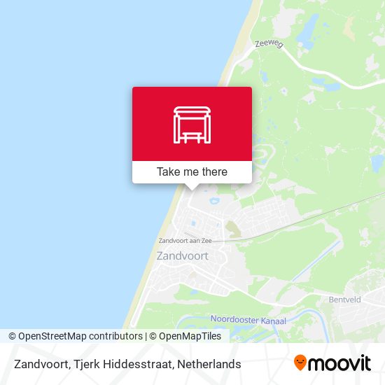 Zandvoort, Tjerk Hiddesstraat map