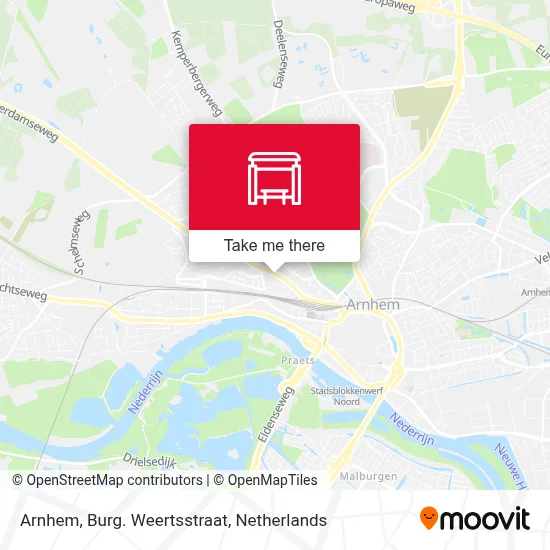 Arnhem, Burg. Weertsstraat map