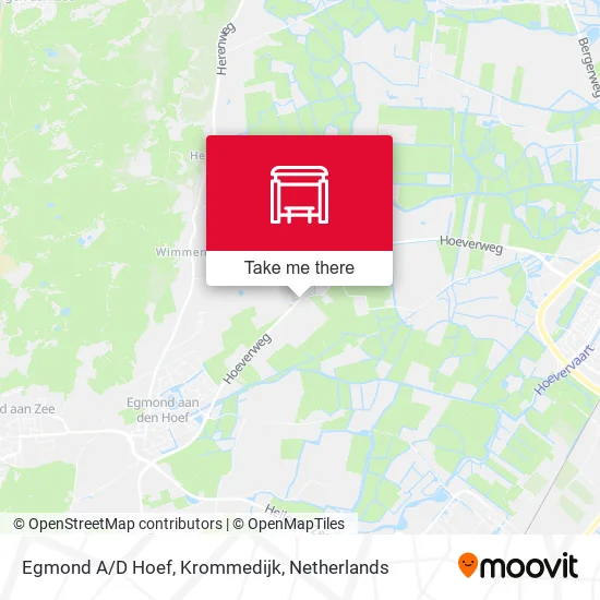 Egmond A/D Hoef, Krommedijk map