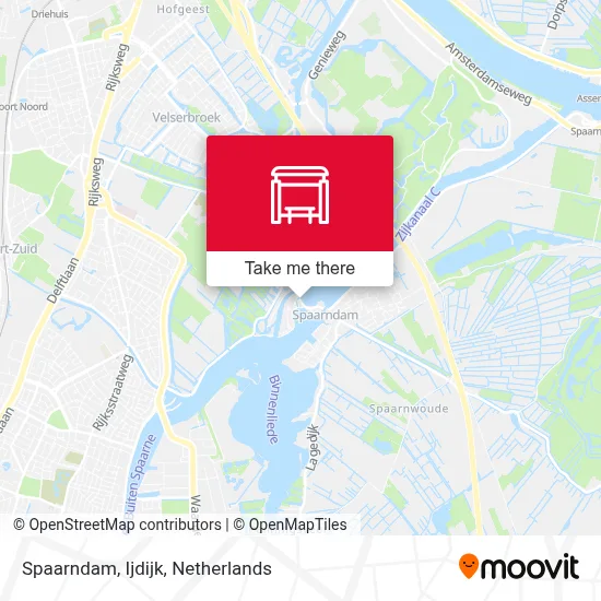 Spaarndam, Ijdijk map