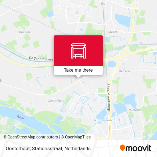 Oosterhout, Stationsstraat map