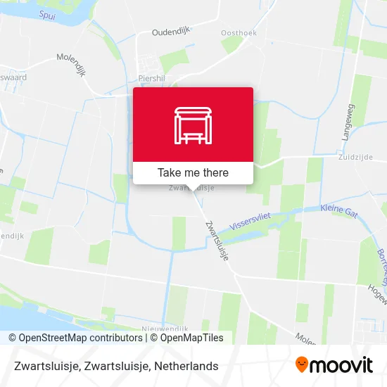 Zwartsluisje, Zwartsluisje map