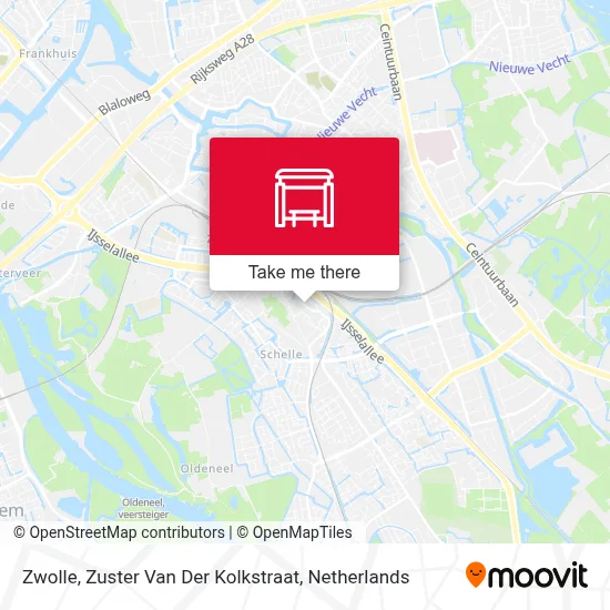 Zwolle, Zuster Van Der Kolkstraat Karte