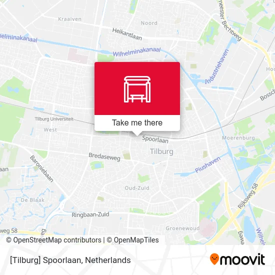 [Tilburg] Spoorlaan map