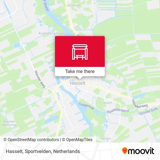 Hasselt, Sportvelden map