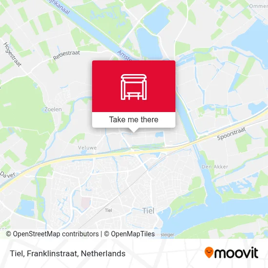 Tiel, Franklinstraat map