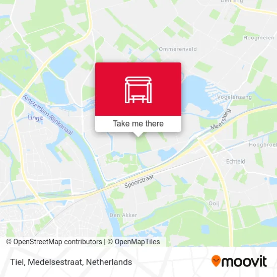 Tiel, Medelsestraat map