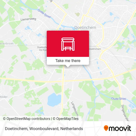 Doetinchem, Woonboulevard Karte