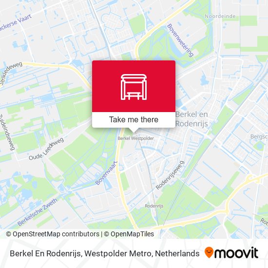 Berkel En Rodenrijs, Westpolder Metro Karte