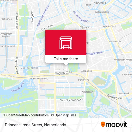 Prinses Irenestraat map