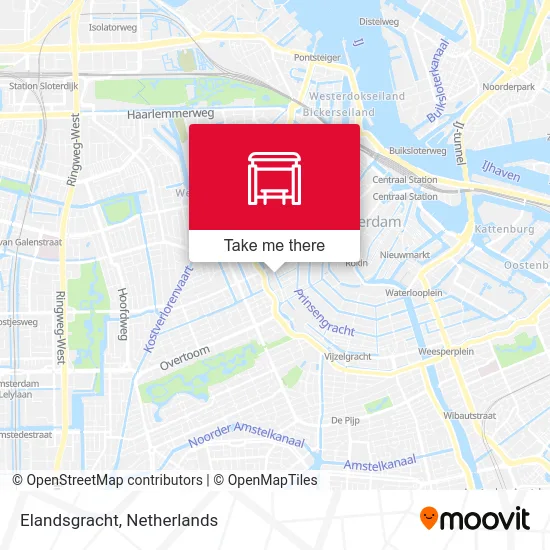 Elandsgracht map