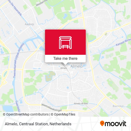 Almelo, Centraal Station map