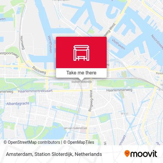 Amsterdam, Station Sloterdijk map