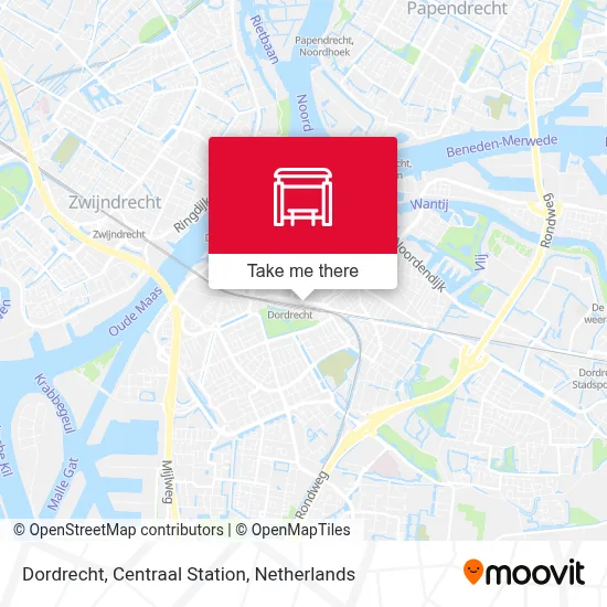 Dordrecht, Centraal Station map