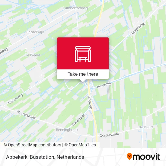 Abbekerk, Busstation map