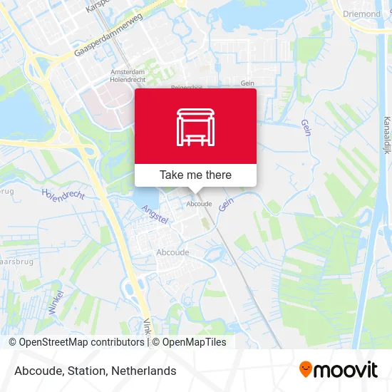 Abcoude, Station map