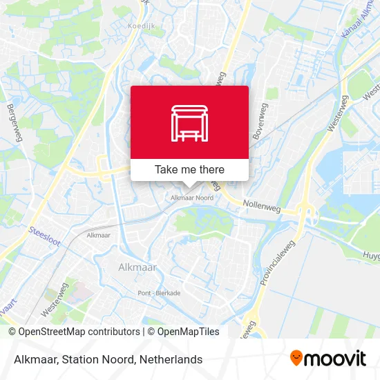 Alkmaar, Station Noord map