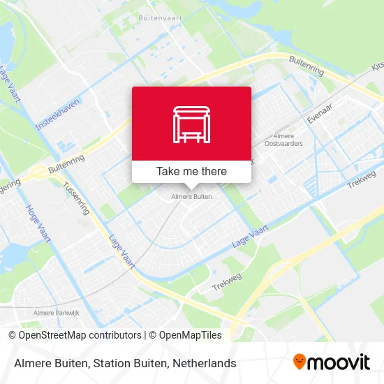 Almere Buiten, Station Buiten map