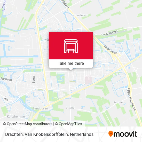 Drachten, Van Knobelsdorffplein map