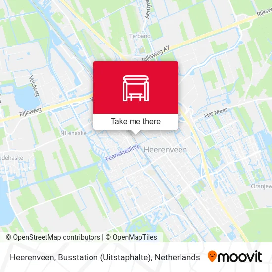 Heerenveen, Busstation (Uitstaphalte) map
