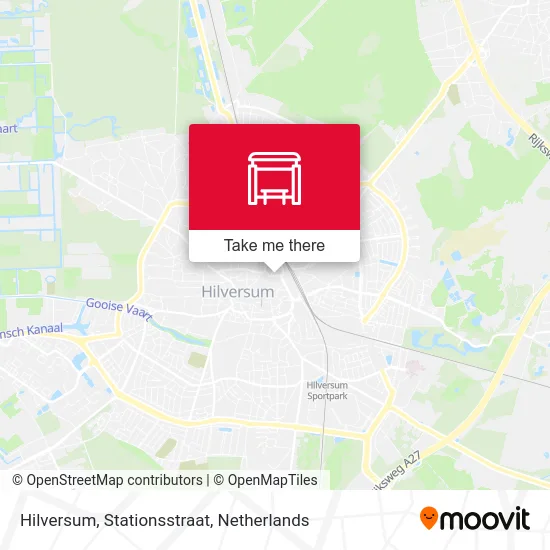 Hilversum, Stationsstraat map