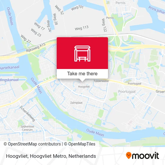Hoogvliet, Hoogvliet Metro map