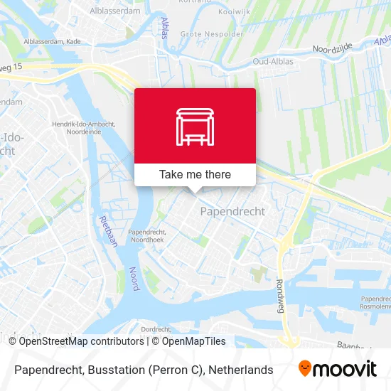 Papendrecht, Busstation (Perron C) map