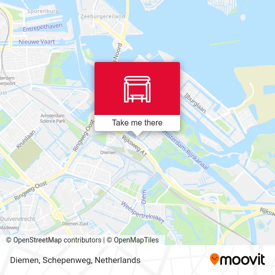 Diemen, Schepenweg map