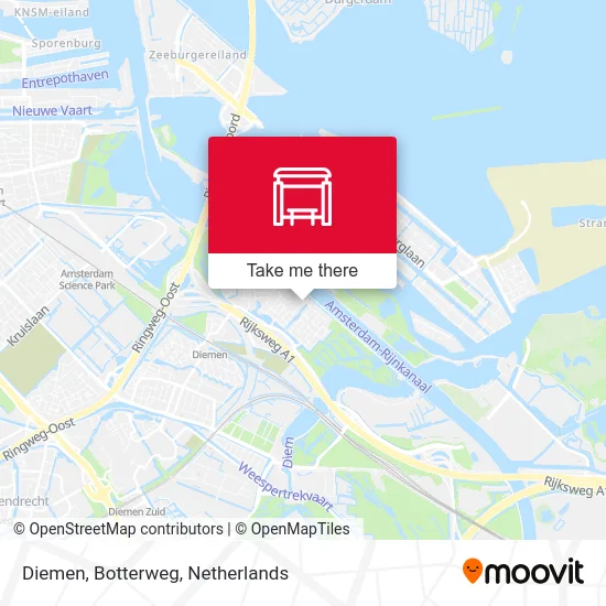 Diemen, Botterweg map