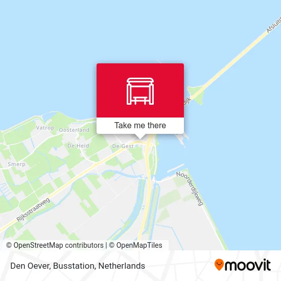Den Oever, Busstation map