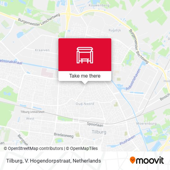 Tilburg, V. Hogendorpstraat map