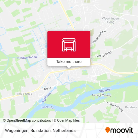 Wageningen, Busstation map