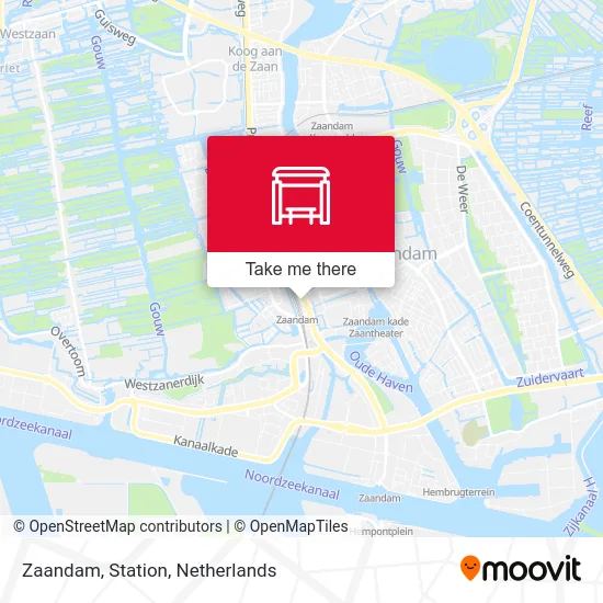 Zaandam, Station map