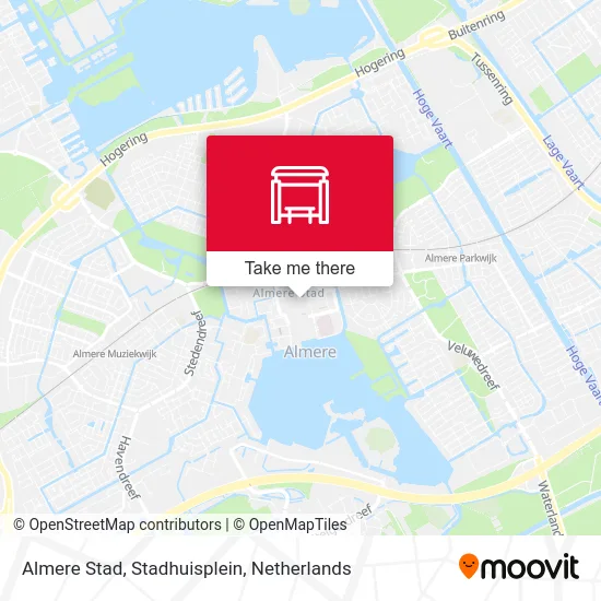 Almere Stad, Stadhuisplein map