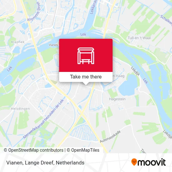 Vianen, Lange Dreef map