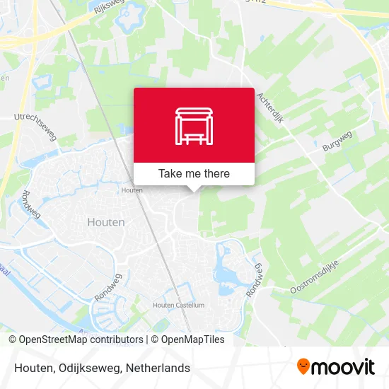 Houten, Odijkseweg map