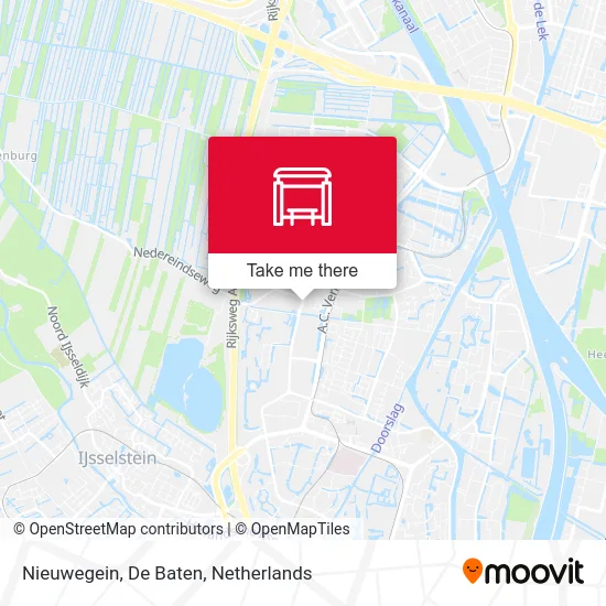 Nieuwegein, De Baten map
