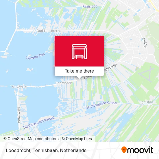 Loosdrecht, Tennisbaan map