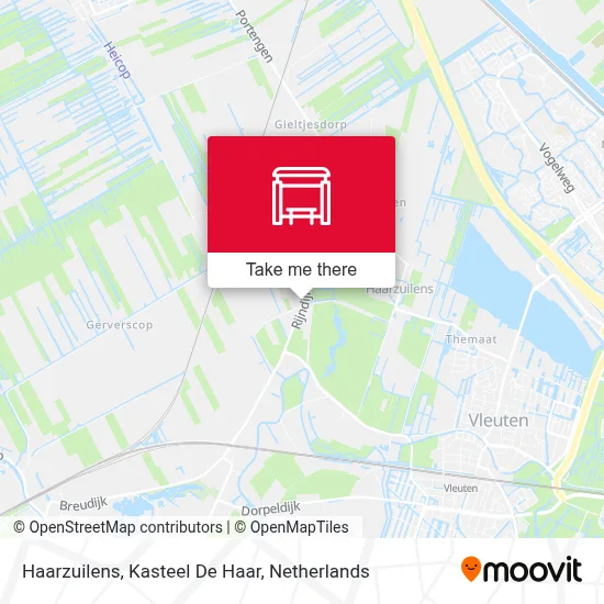 Haarzuilens, Kasteel De Haar map