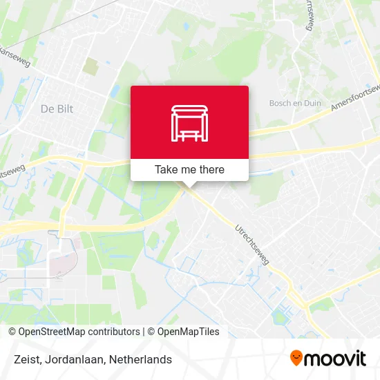 Zeist, Jordanlaan Karte