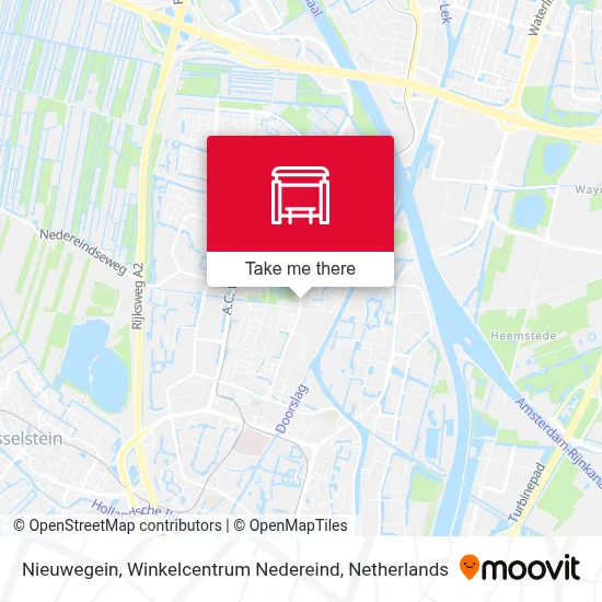 Nieuwegein, Winkelcentrum Nedereind map
